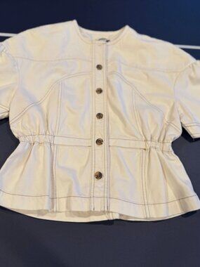 NWT Seventy + Mochi ZAHA Top/jacket in ECRU Size S